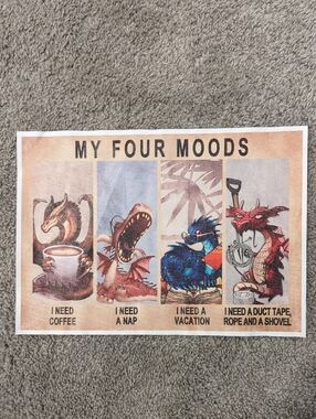 "My 4 Moods" Wall Sign